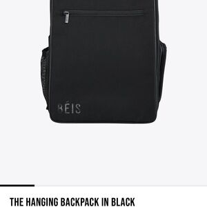 BEIS Black Minimalist Backpack